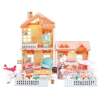 New girls plastic doll houses toy supplier