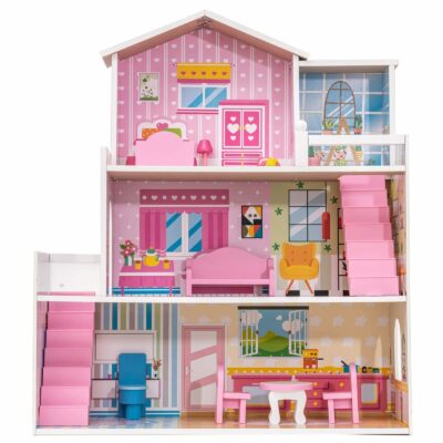 New princess wooden doll houses supplier for kids