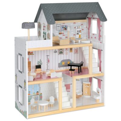 New princess wooden doll houses supplier for kids