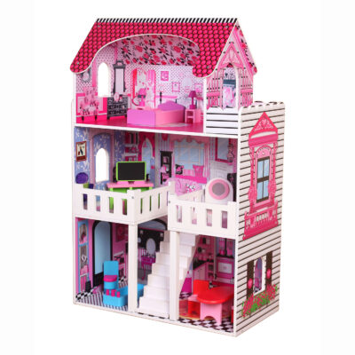 New princess wooden doll houses supplier for kids