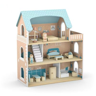 Wooden doll houses for parent-child play supplier