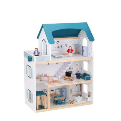 Wooden doll houses for parent-child play supplier