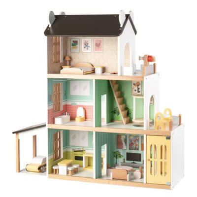 Wooden doll houses for parent-child play supplier