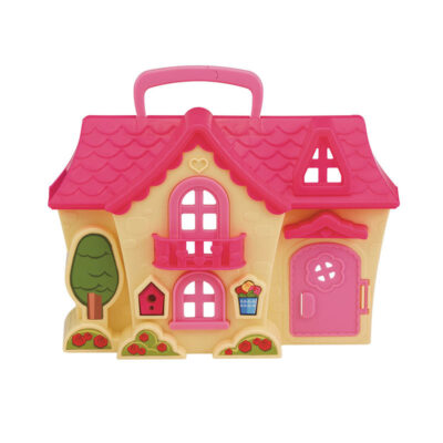 Colorful wholesale plastic doll house set for kids