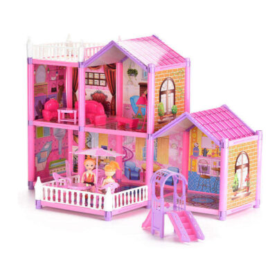 Easy assemble toddler plastic doll houses manufacturer