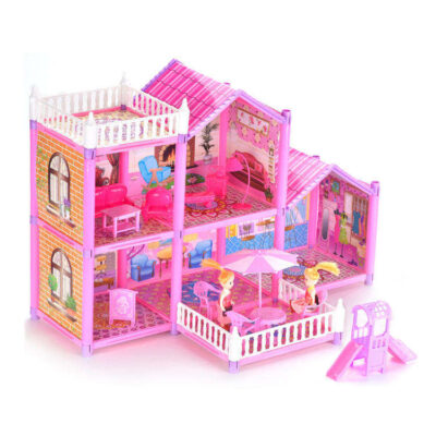 Easy assemble toddler plastic doll houses manufacturer