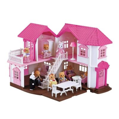Easy assemble toddler plastic doll houses manufacturer