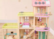 Educational wooden doll houses wholesale toys