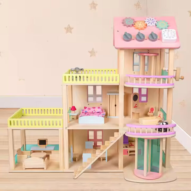 Wholesale Educational Wooden Doll Houses for Kids (8) Educational wooden doll houses wholesale toys