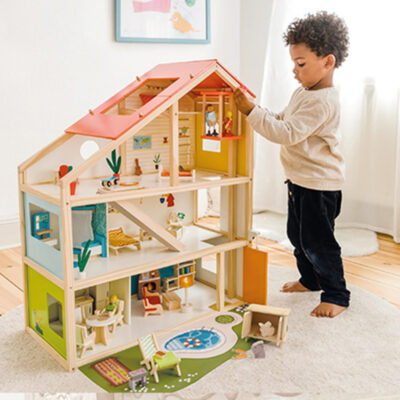 Creative Wooden Doll House Birthday Gift for Kids