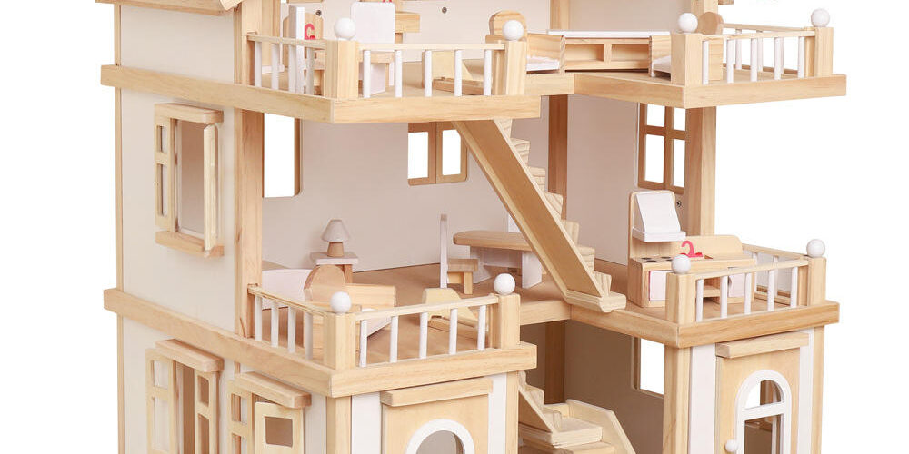 Creative DIY Wooden Doll Houses for Children (3) Creative DIY Wooden Doll House Kit for Kids