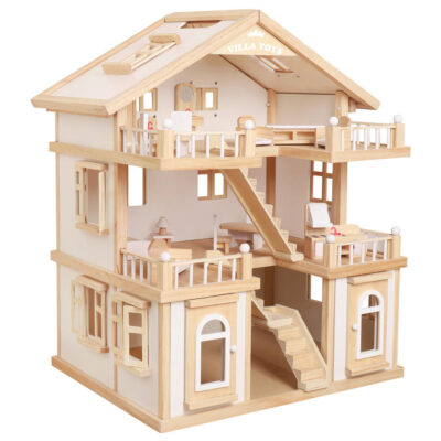 Creative DIY Wooden Doll House Kit for Kids