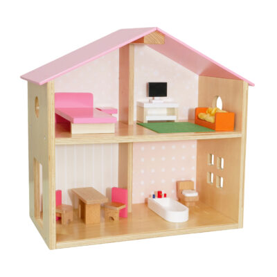 Creative DIY Wooden Doll House Kit for Kids