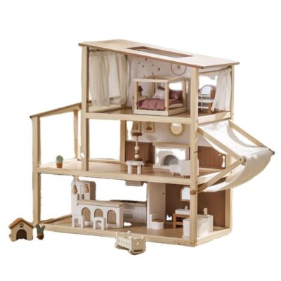 Creative DIY Wooden Doll House Kit for Kids
