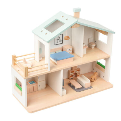 Creative DIY Wooden Doll House Kit for Kids