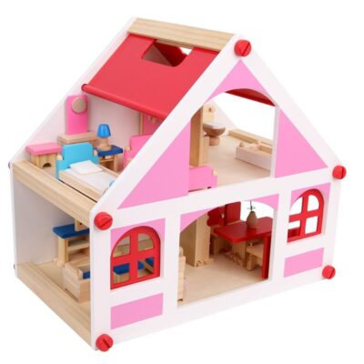 DIY Quality Wooden Doll House for Kids Creative Play