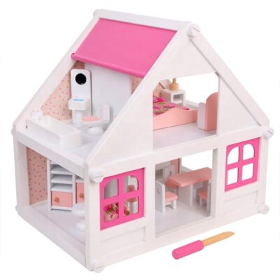 DIY Quality Wooden Doll House for Kids Creative Play