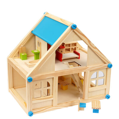 DIY Quality Wooden Doll House for Kids Creative Play
