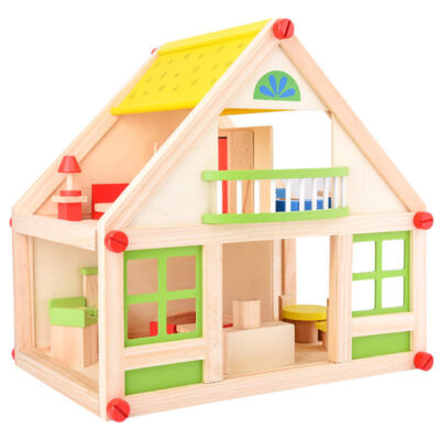 DIY Quality Wooden Doll House for Kids Creative Play