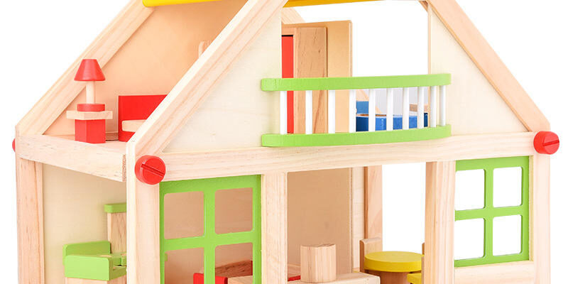 DIY Quality Wooden Doll House for Kids Creative Play