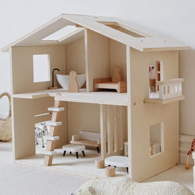 Durable Wooden Doll House Birthday Gift for Kids