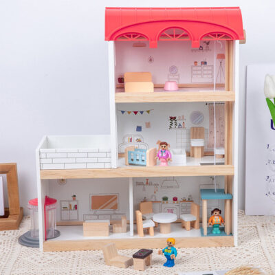 Elegant Wooden Doll House for Kids with New Design