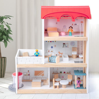 Elegant Wooden Doll House for Kids with New Design