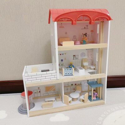 Elegant Wooden Doll House for Kids with New Design