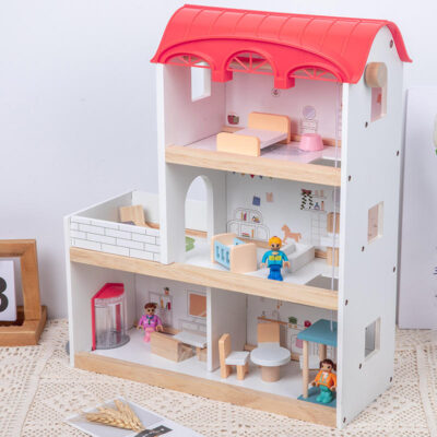 Elegant Wooden Doll House for Kids with New Design