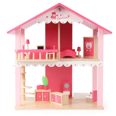 High Quality DIY Wooden Doll House Kit for Kids