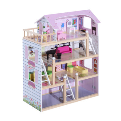 High Quality DIY Wooden Doll House Kit for Kids
