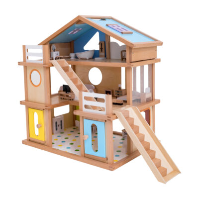 High Quality DIY Wooden Doll House Kit for Kids