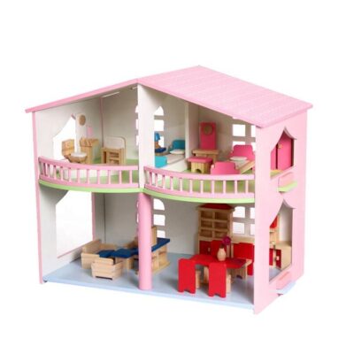 High Quality DIY Wooden Doll House Kit for Kids