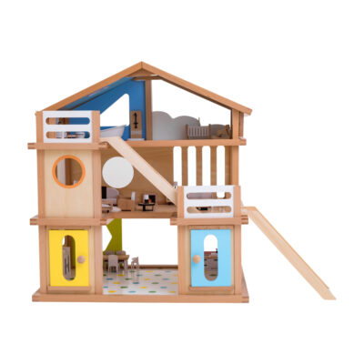 High Quality DIY Wooden Doll House Kit for Kids