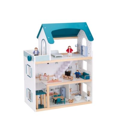 Modern Wooden Doll House for Kids Creative Learning