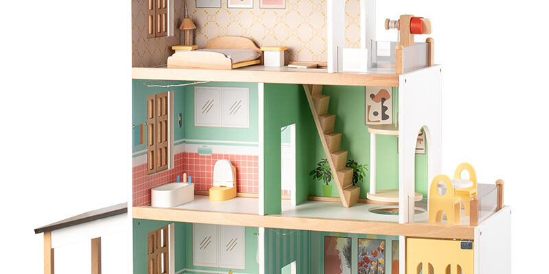 New High Quality DIY Wooden Doll Houses (4) DIY Wooden Doll House Kit for Kids Creative Play