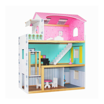 DIY Wooden Doll House Kit for Kids Creative Play