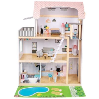 DIY Wooden Doll House Kit for Kids Creative Play
