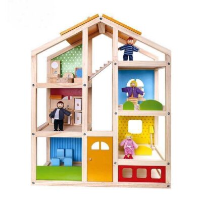 Wooden Playhouse Doll House for Kids Educational Toy