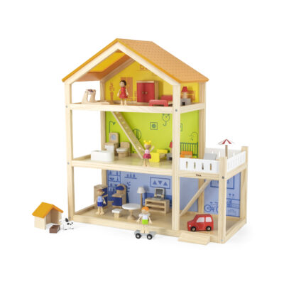 Wooden Playhouse Doll House for Kids Educational Toy