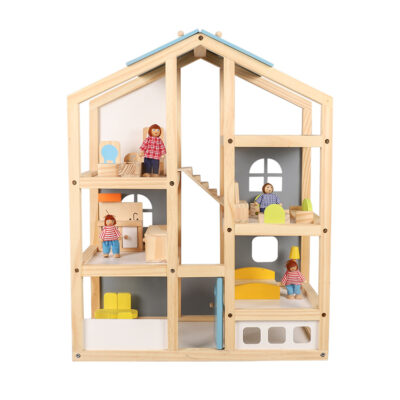 Wooden Playhouse Doll House for Kids Educational Toy