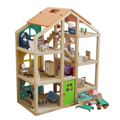 Wooden Playhouse Doll House for Kids Educational Toy