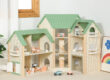 Toy Wooden Doll House for Kids Role Play Games